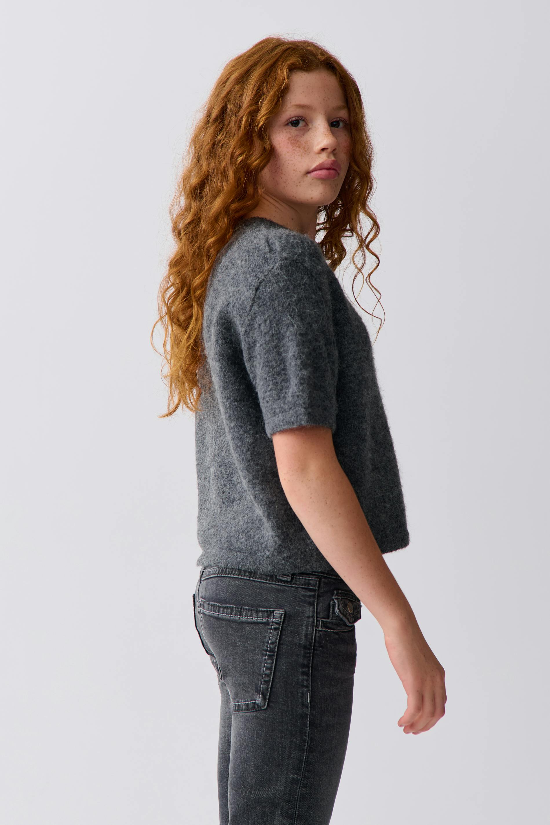 Y kn short sleeve top