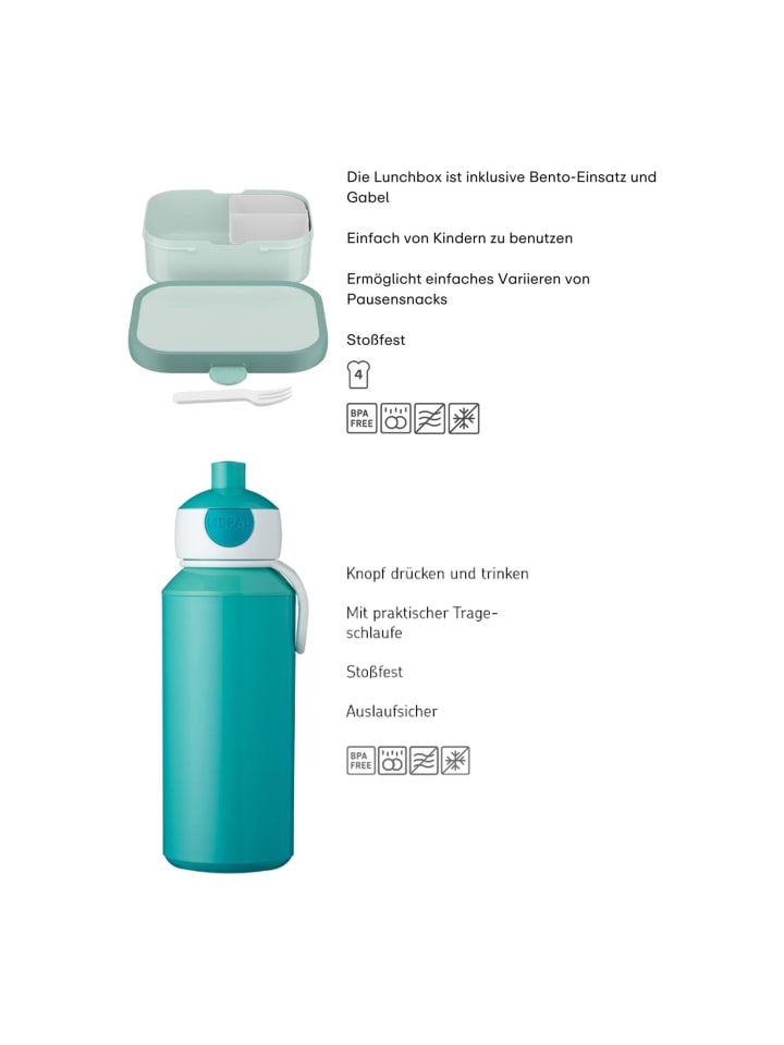 Mepal 2er Set Lunchset Campus in Tropical Ocean günstig kaufen onesize