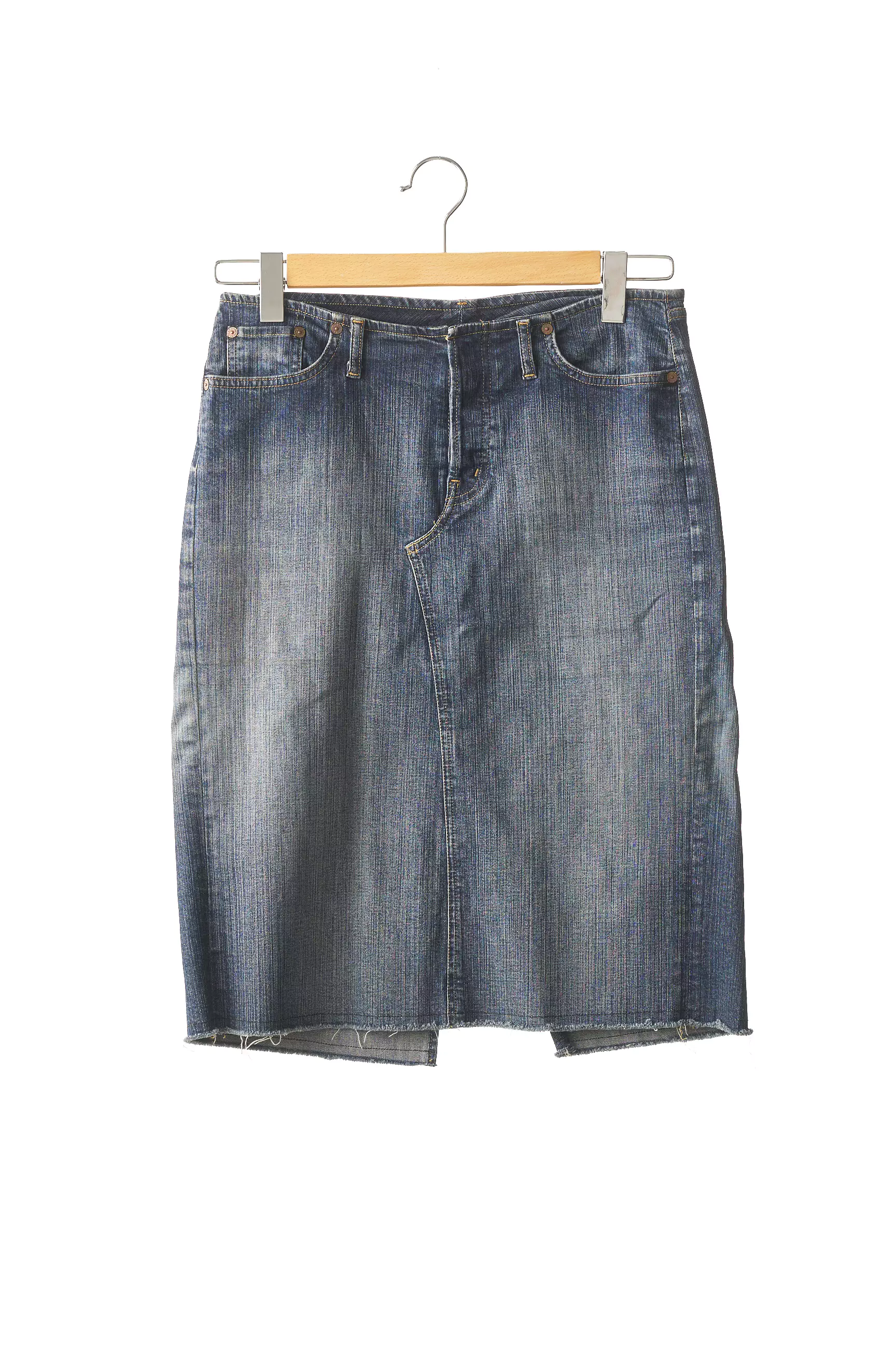 Replay Jupes Mi Longues Femme couleur bleu