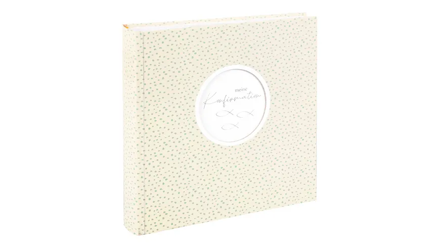 goldbuch Fotoalbum Konfirmation Circulus creme 25x25 cm mit 58 weiße Seiten
