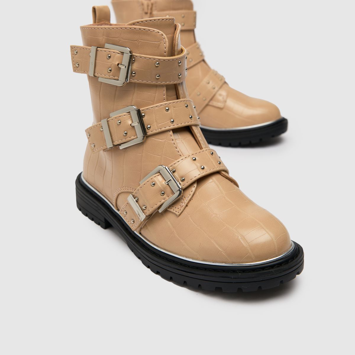 Schuh halványrózsaszín tartalom többcsatos lányka junior csizma