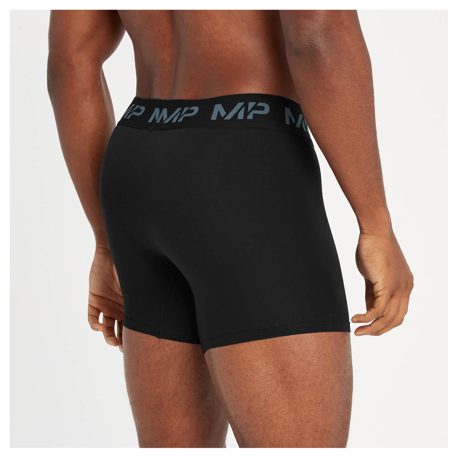 Boxers à logo coloré MP pour hommes  – Noir/Bleu fumé/Bleu galet/Gris foncé