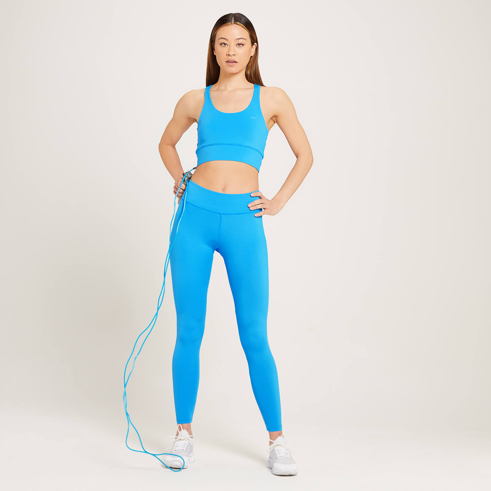 Brassière d’entraînement MP Linear Mark pour femmes – Bleu vif