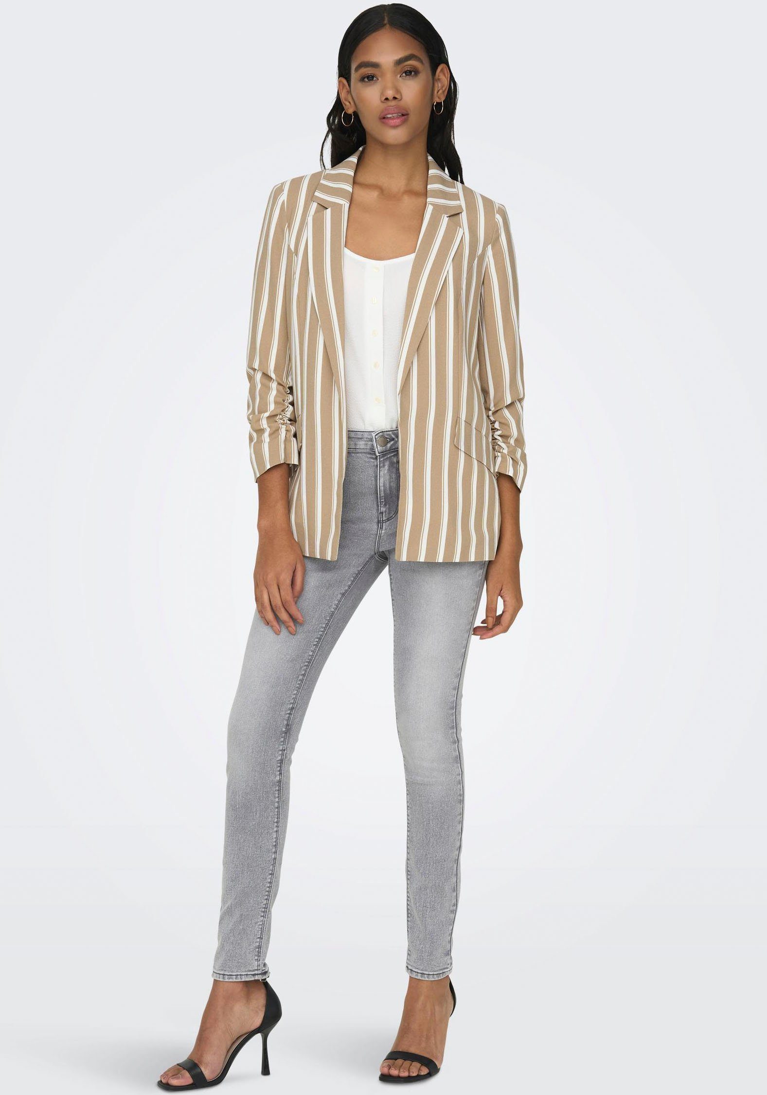 ONLY Longblazer ONLDIANA-LOWA 3/4 STRIPE BLAZER CC TLR