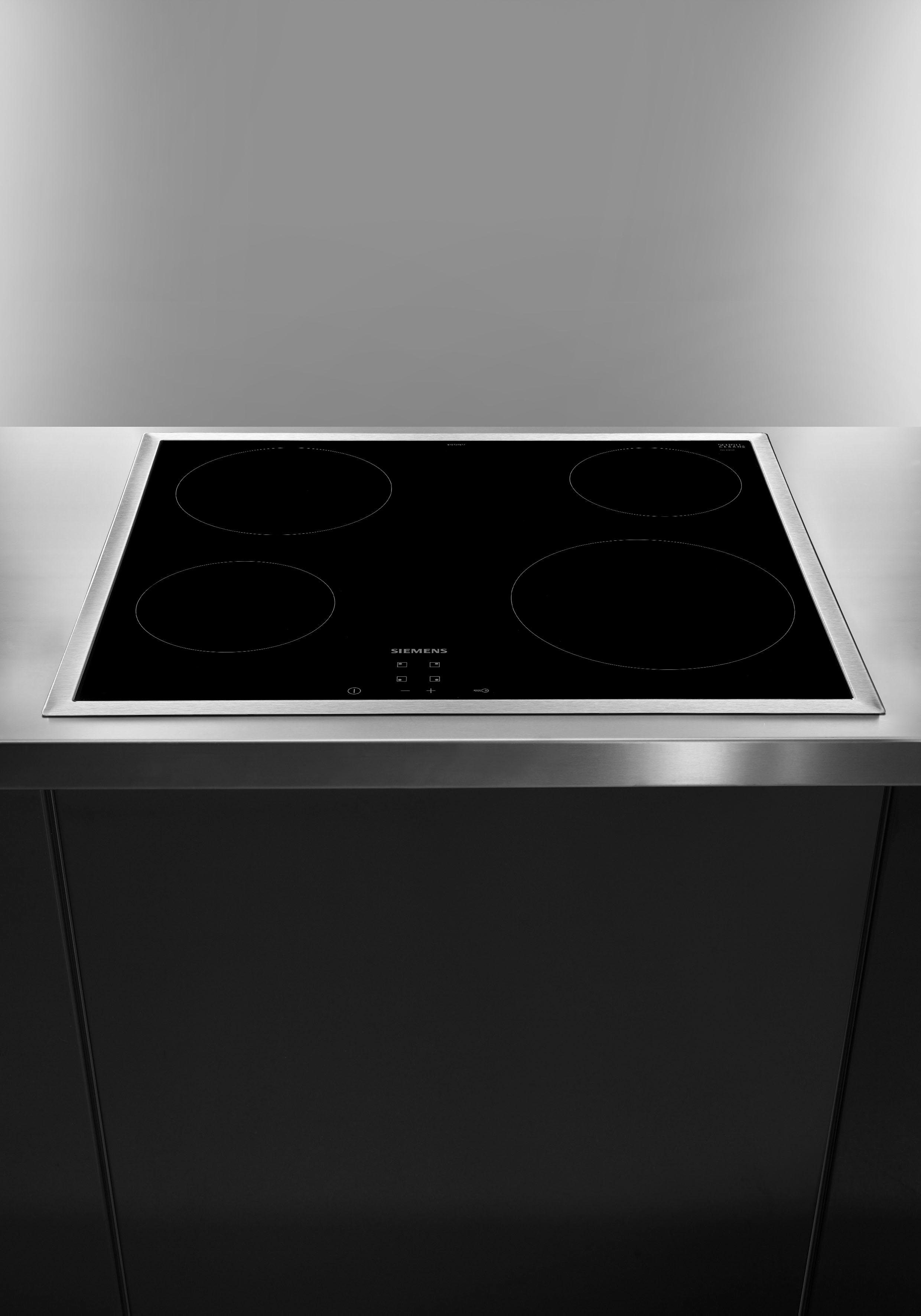 SIEMENS Elektro-Kochfeld von SCHOTT CERAN® iQ100 ET645HE17, mit Funktionsdisplay