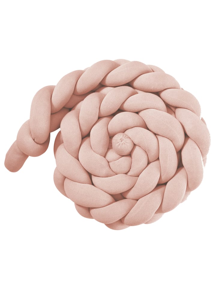 nordic coast company  Stillkissen / Bettschlage geflochten Rosa 180 cm günstig kaufen 200 cm
