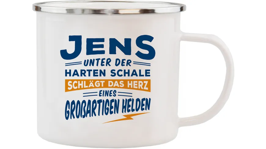 H&H Echter Kerl Emaille-BecherJens