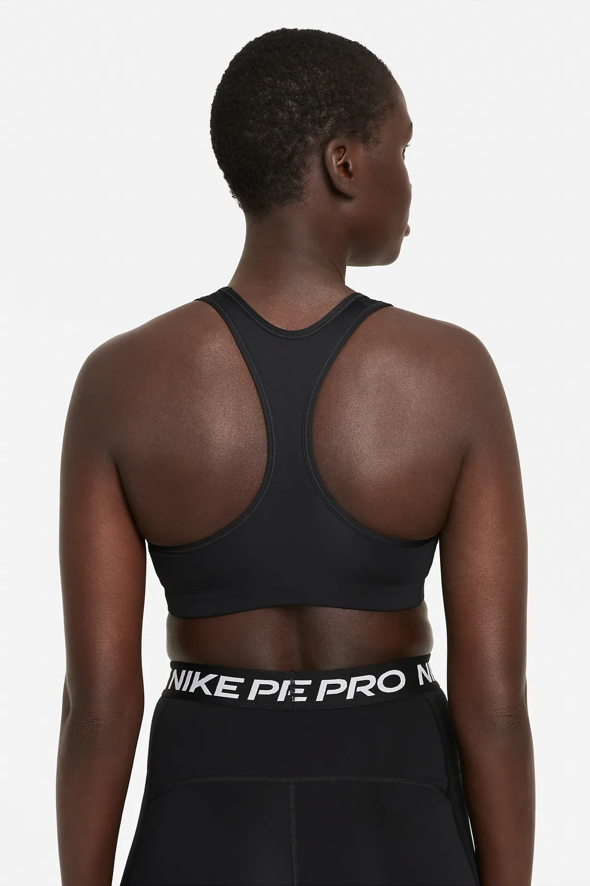 Nike  Dri-Fit Swoosh Medium Support Einteiliger gepolsterter Sport-BH mit Grafik für Damen DM0579-010