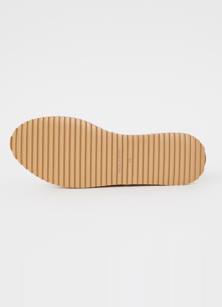 Sandale Dune London Layney din piele cu finisaj metalic
