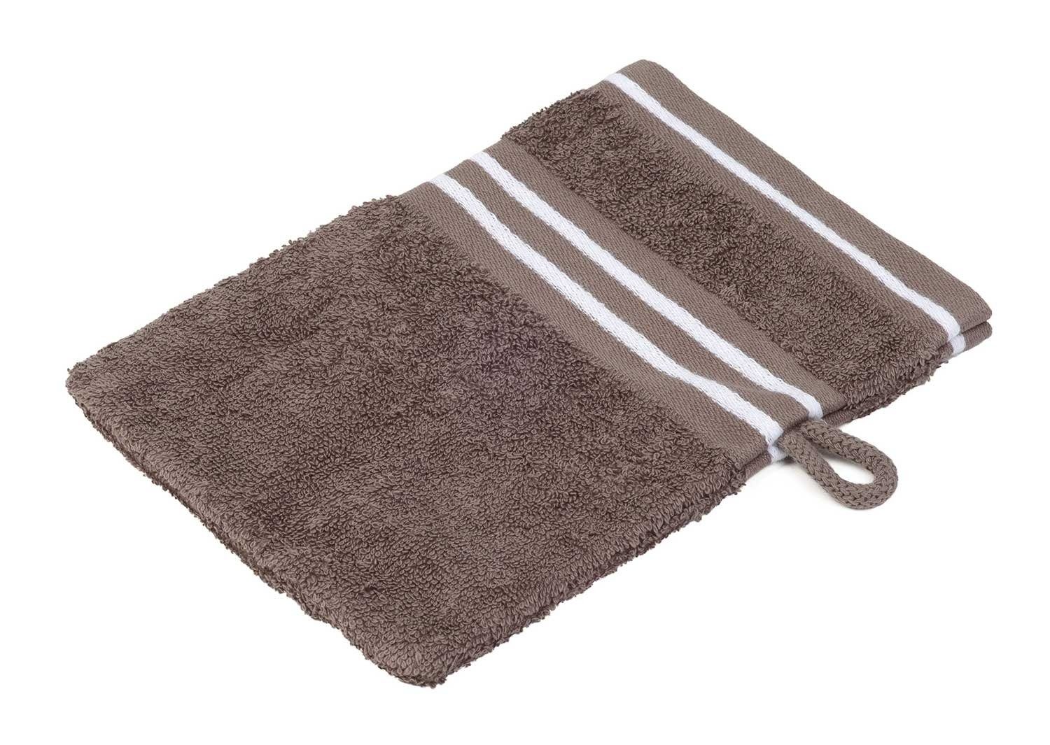 Waschhandschuh Waschhandschuh RIO, Braun, B 16 cm, L 21 cm