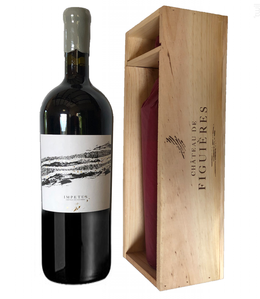 Impetus Rouge • Caisse Bois Château de Figuières Vin Rouge●Coteaux-du-Languedoc La Clape 2016 150cl