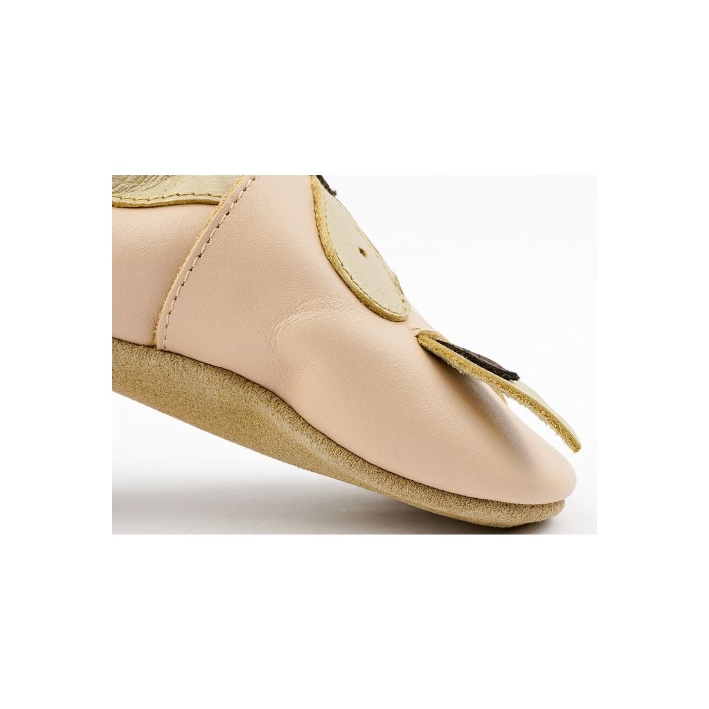Bobux Enchanted Beige (Soft Sole) Krabbelschuhe