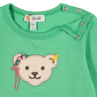 T-Shirt langarm, hellgrün für Mädchen