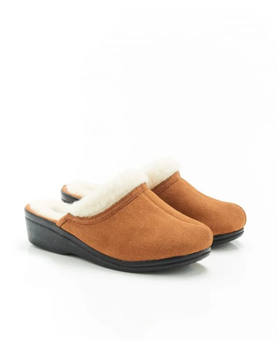 Mules fourrées pure laine