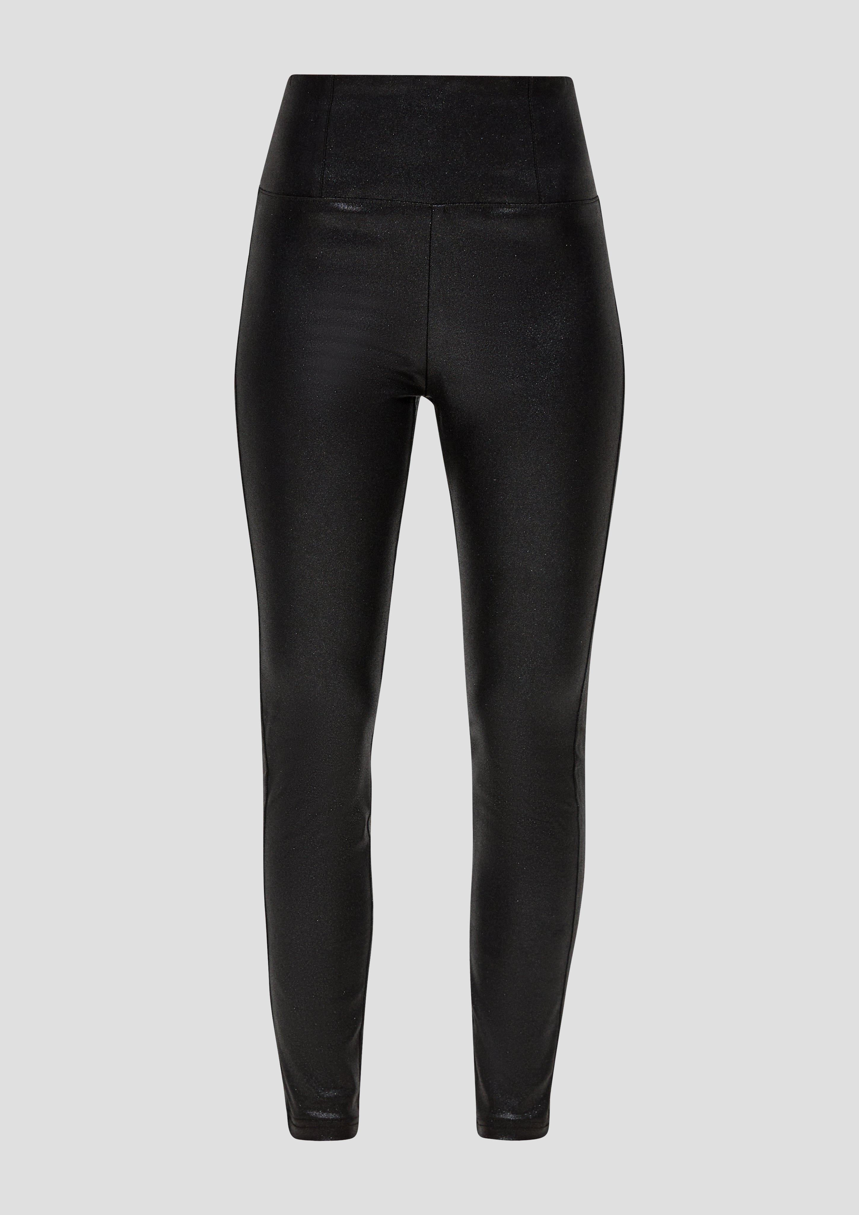 Slim: Leggings im Glitzerdesign | QS x ELIF  2134885-9999