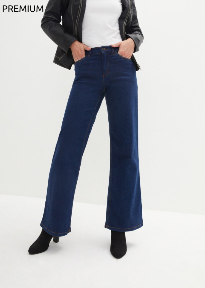 Essential Basic Stretch-Jeans, Wide