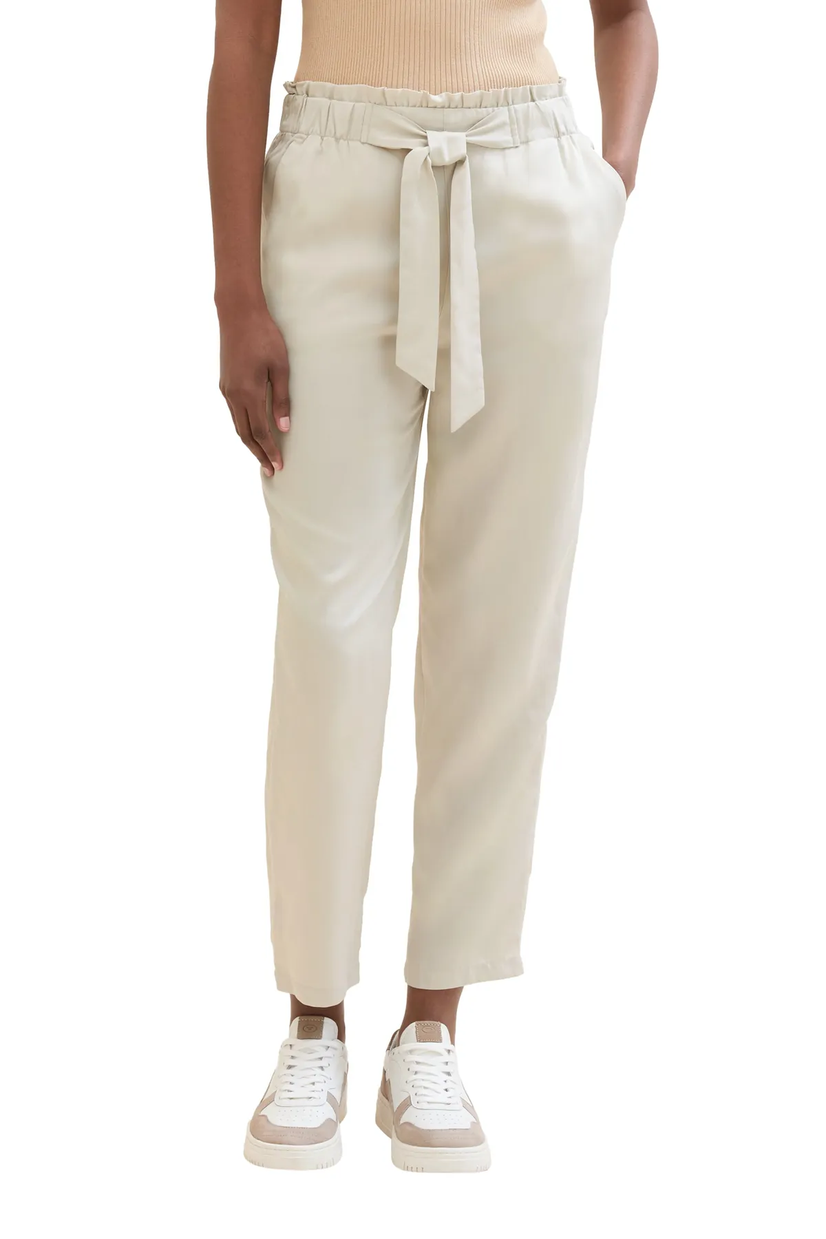 Tom Tailor Denim  Farbige Paperbag-Hose
