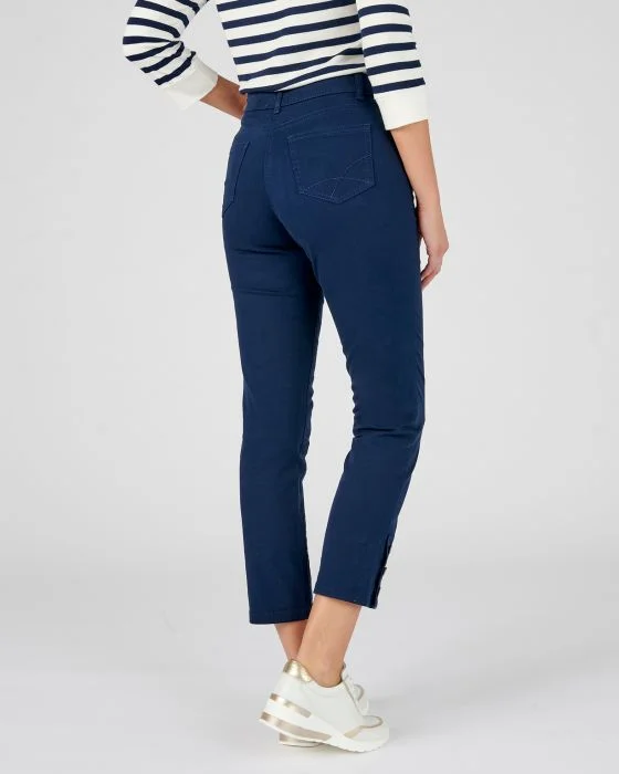 Pantalon 7/8ème boutons bas de jambes