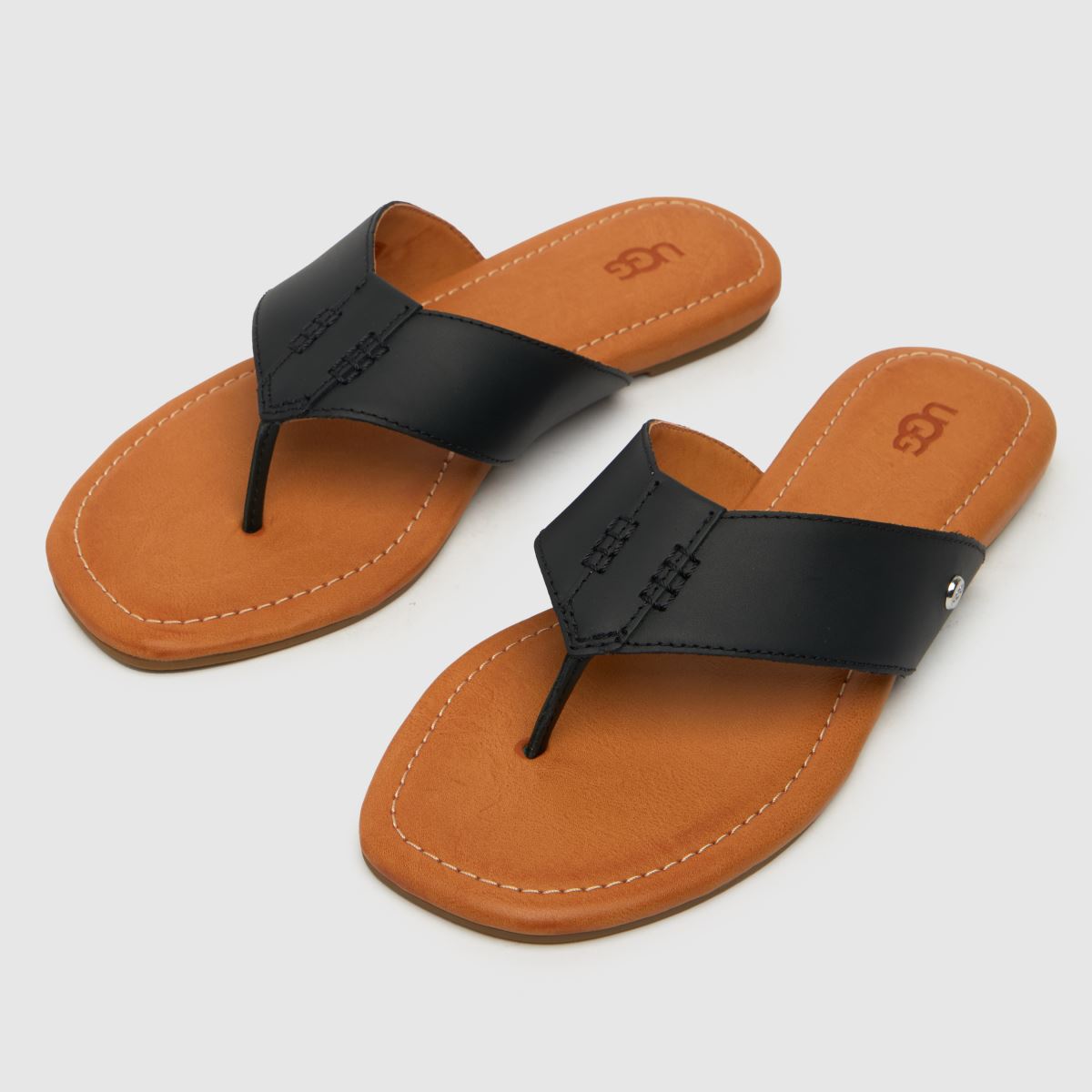 UGG – Carey – Svarta flip-flop-sandaler
