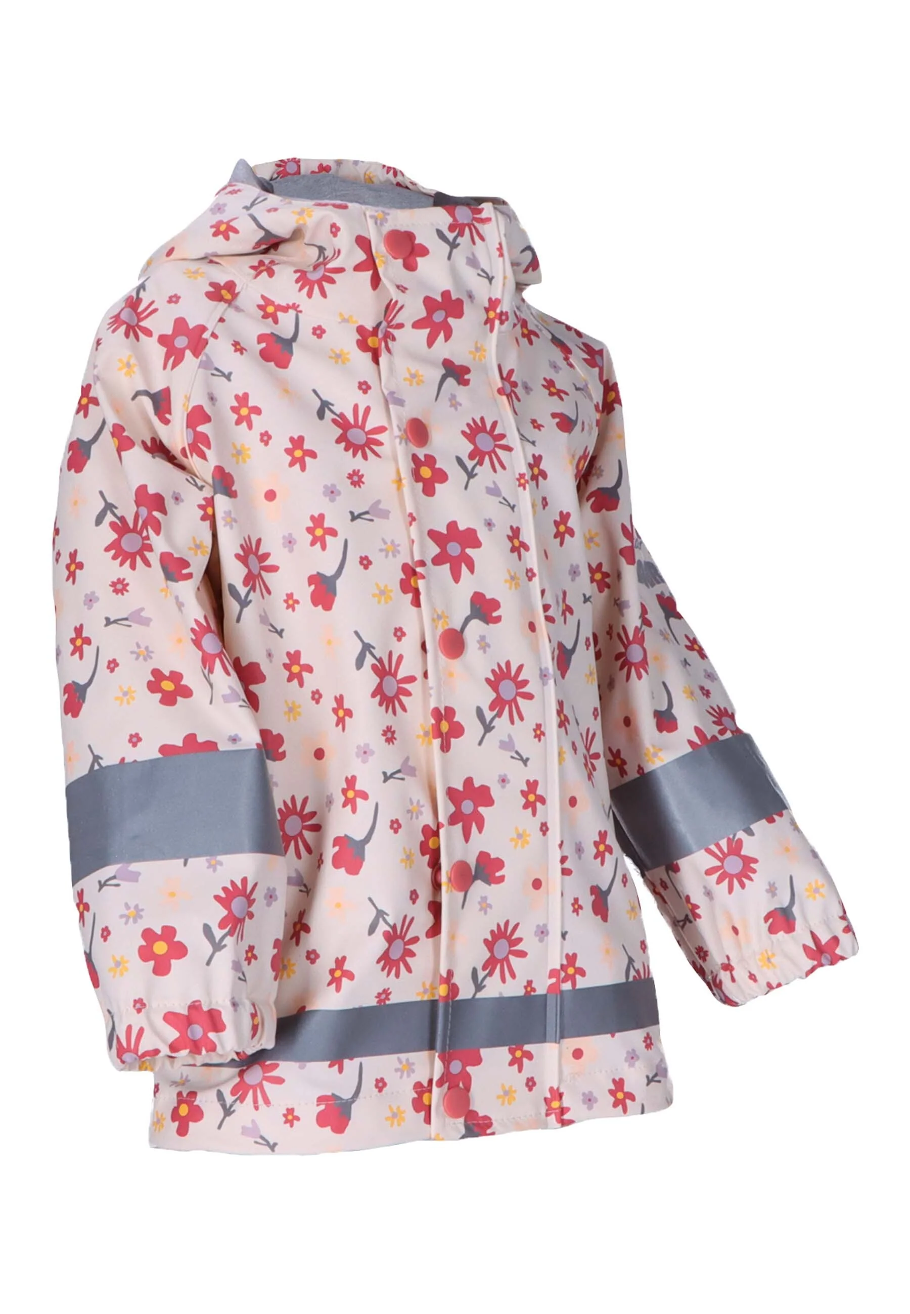 Regenjacke Blumen ungefüttert und wasserdicht,Rosa