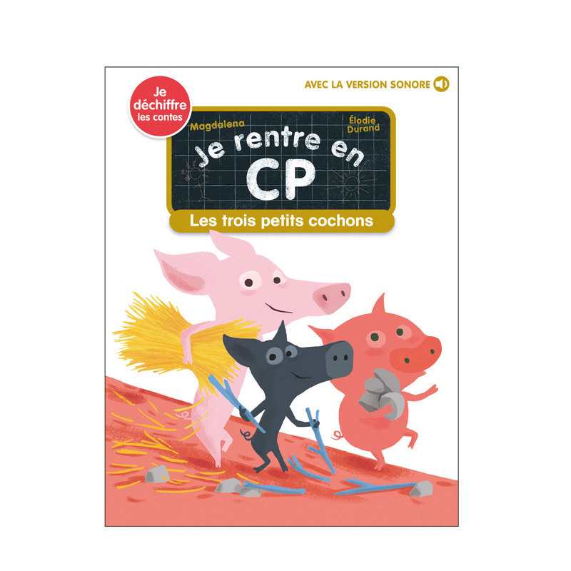 Livre Je rentre en CP, Les trois petits cochons - Flammarion