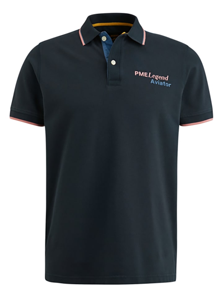 PME Legend Poloshirt in Dunkelblau günstig kaufen