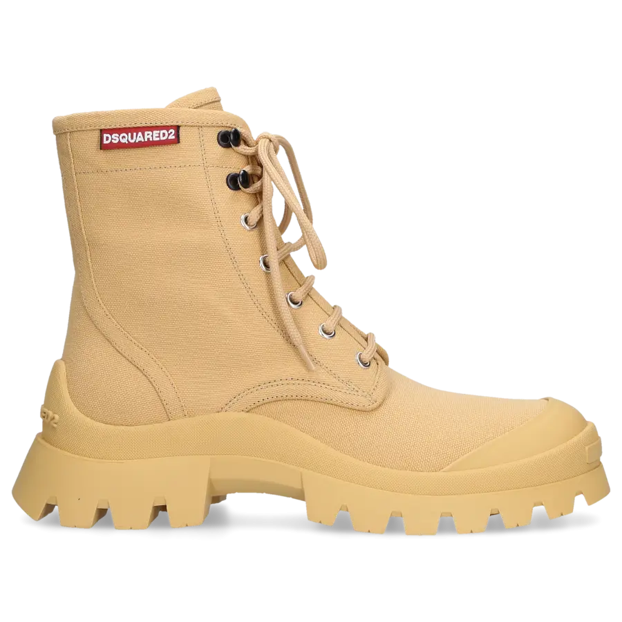 Dsquared2 - Stiefeletten TANK COMBAT Canvas - beige