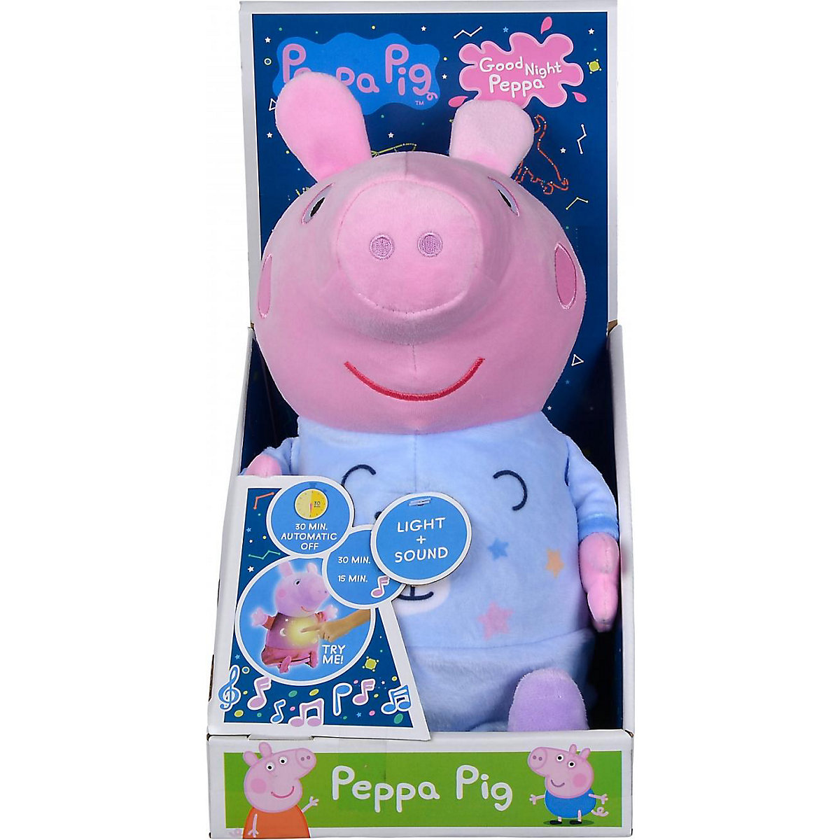 Peppa Pig Plüsch Gute Nacht Plüsch/Blau