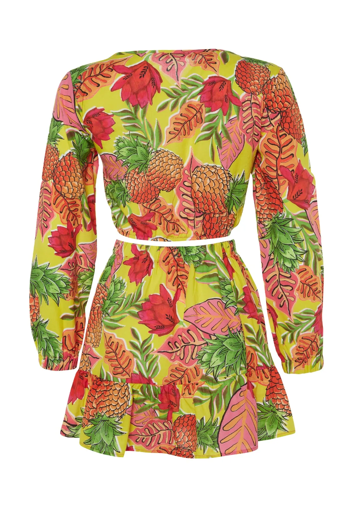 Trendyol Collection  Blusen-Rock-Set aus 100 % gewebter Baumwolle mit Fruchtmuster TBESS23AU00009