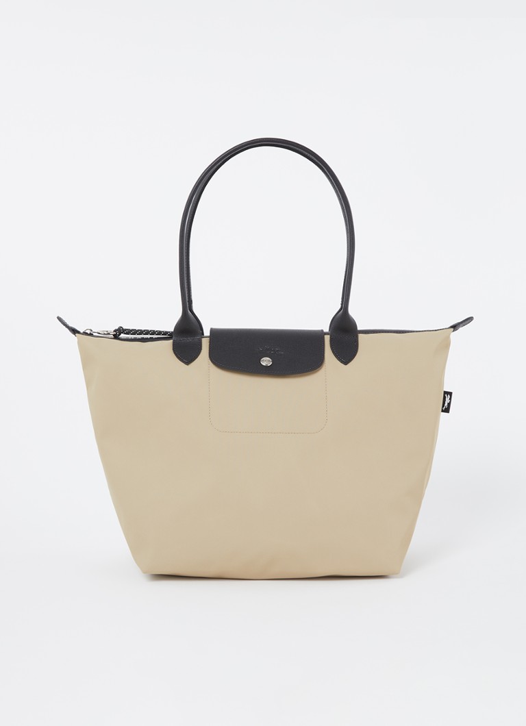 Geantă tote Longchamp Le Pliage Energy, mărimea L, cu detalii din piele.