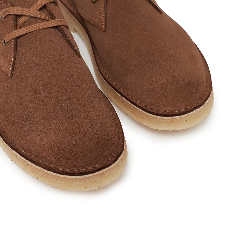 Clarks Desert Khan cola suede