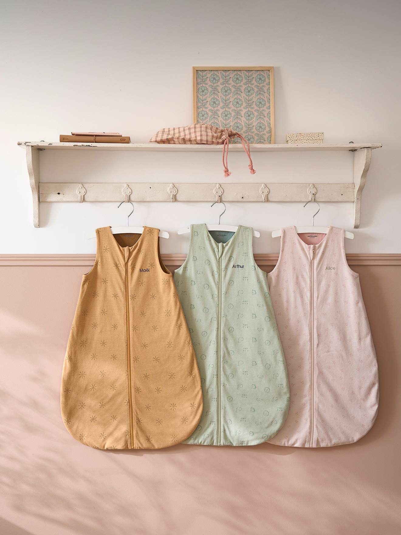 Vertbaudet Baby Sommer-Schlafsack BALI, personalisierbar Oeko-Tex - gelb bedruckt