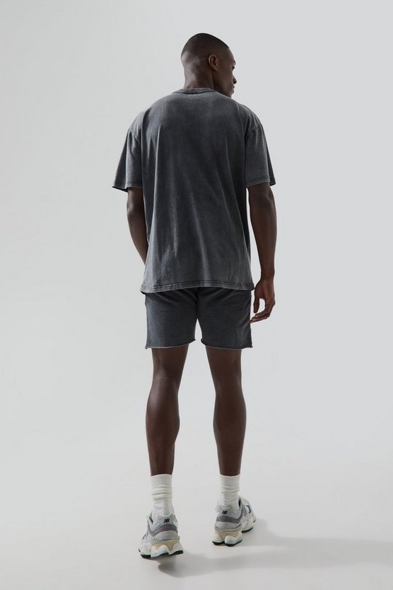 Man Active Oversize T-Shirt-Set mit Rest Day Print