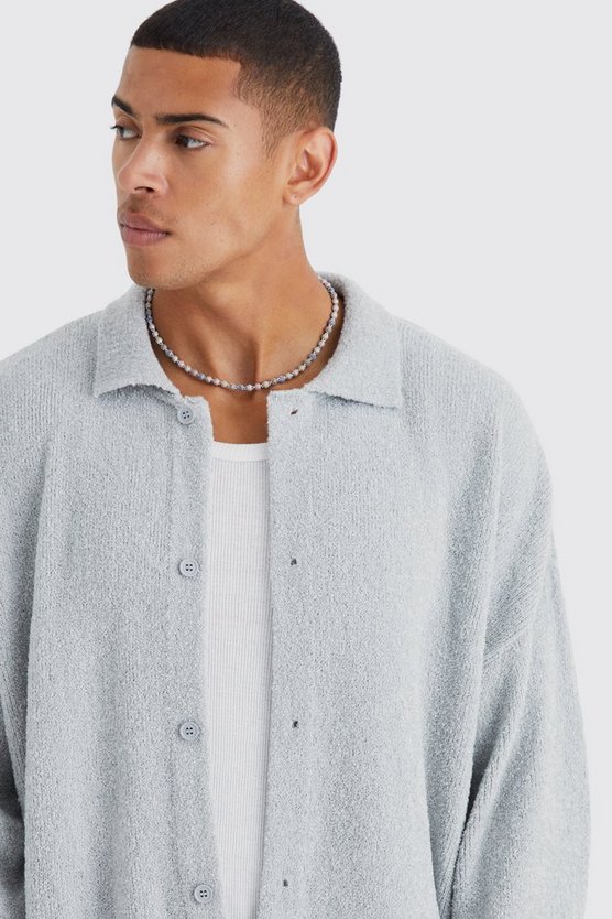 Kastiger Strick-Cardigan