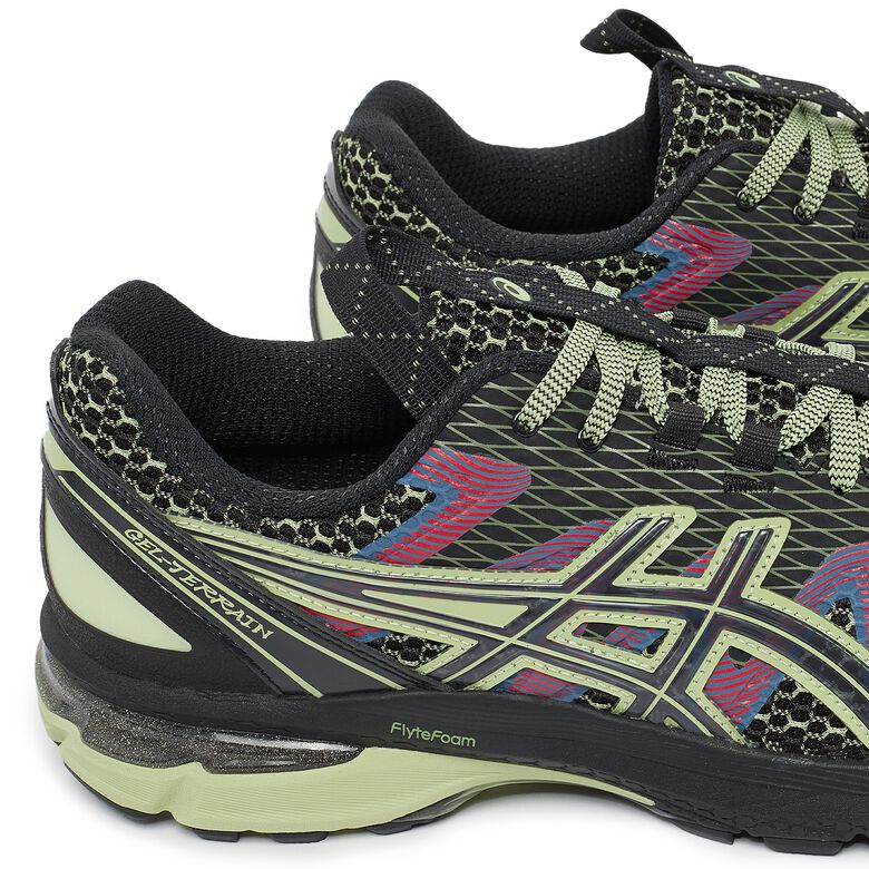Asics Sportstyle US4-S Gel-Terrain black/neon lime