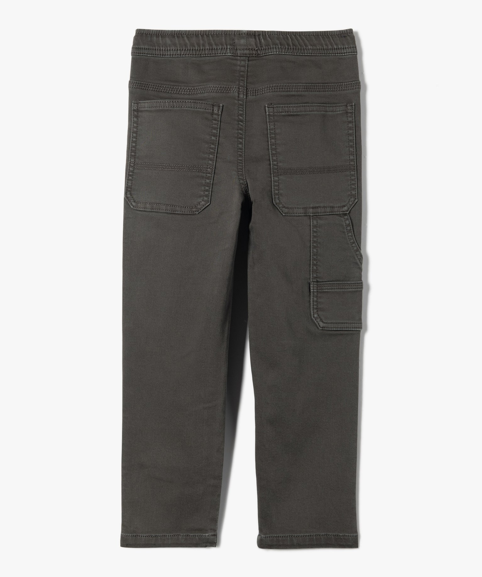 Pantalon Garçon à taille élastiquée et grandes poches pl... gris | GEMO