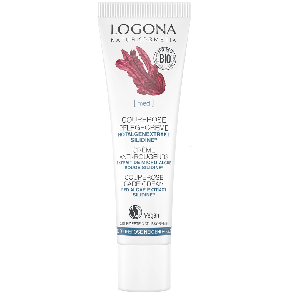 logona Crème jour nuit anti-rougeurs algue rouge, 30ml Crèmes visage