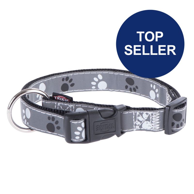 Trixie Halsband Pfoten Silver Reflect zu TOP-Preisen | bitiba %