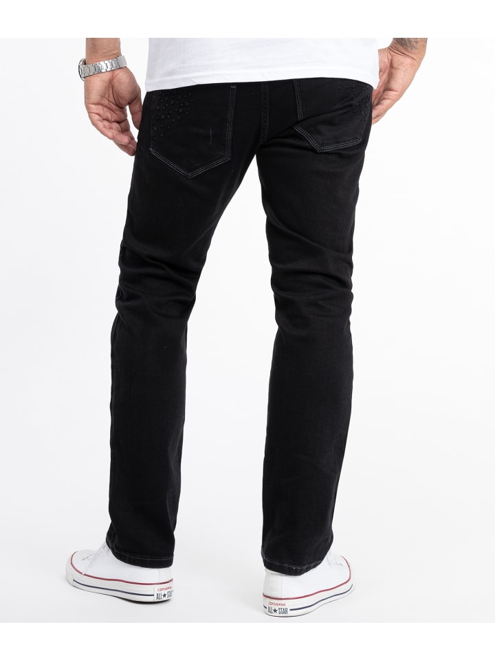Rock Creek Jeans Straight Cut in Schwarz günstig kaufen