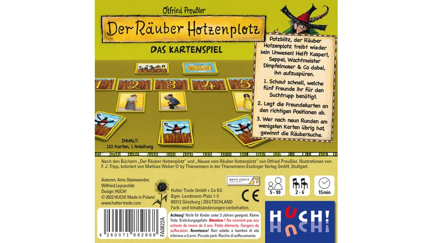 Huch Verlag - Der Räuber Hotzenplotz - Das Kartenspiel