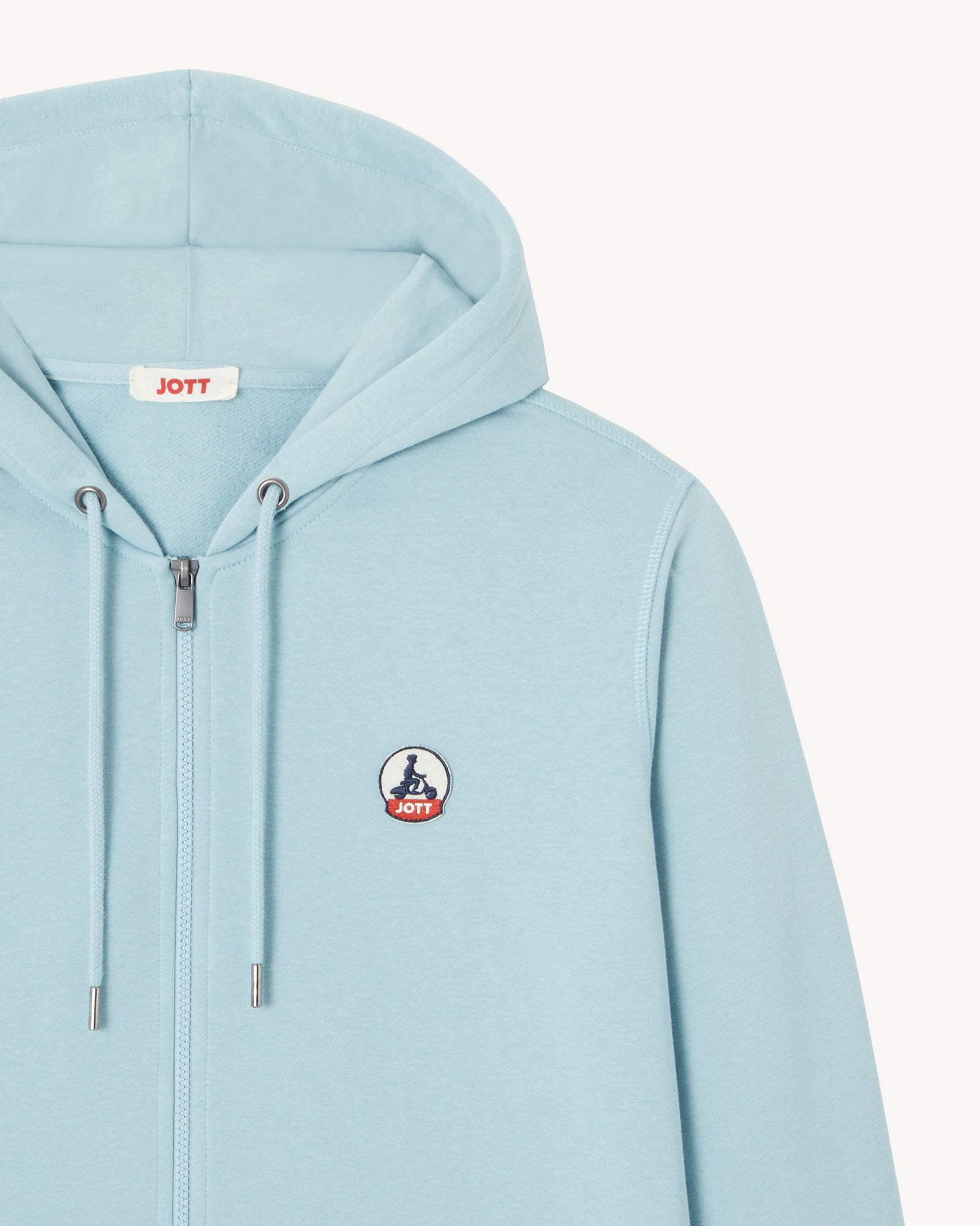 Sweat à capuche en coton biologique Iceberg bleu Mexico