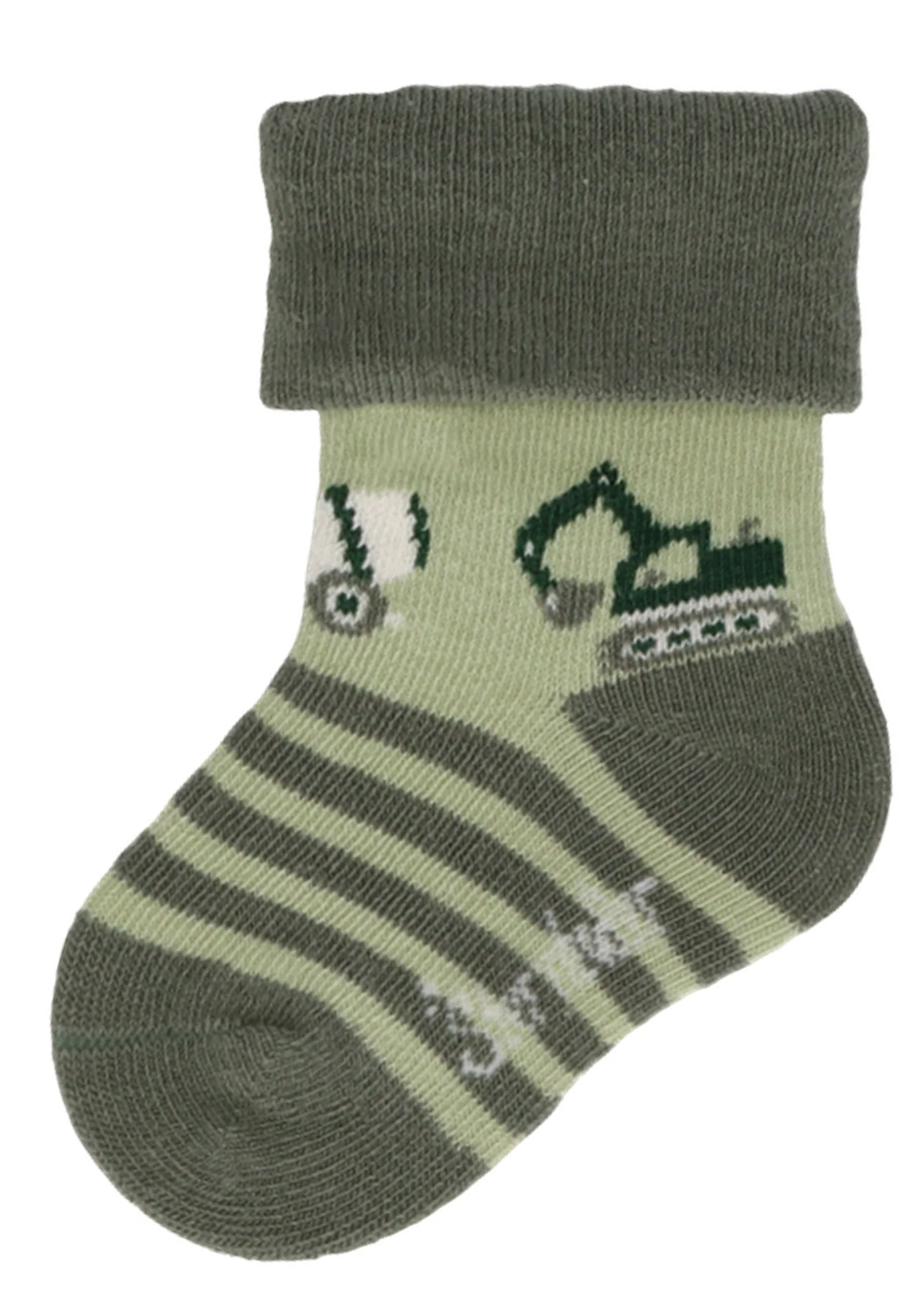 Socken im 3er Pack mit Motiv Bagger in versch. Farben