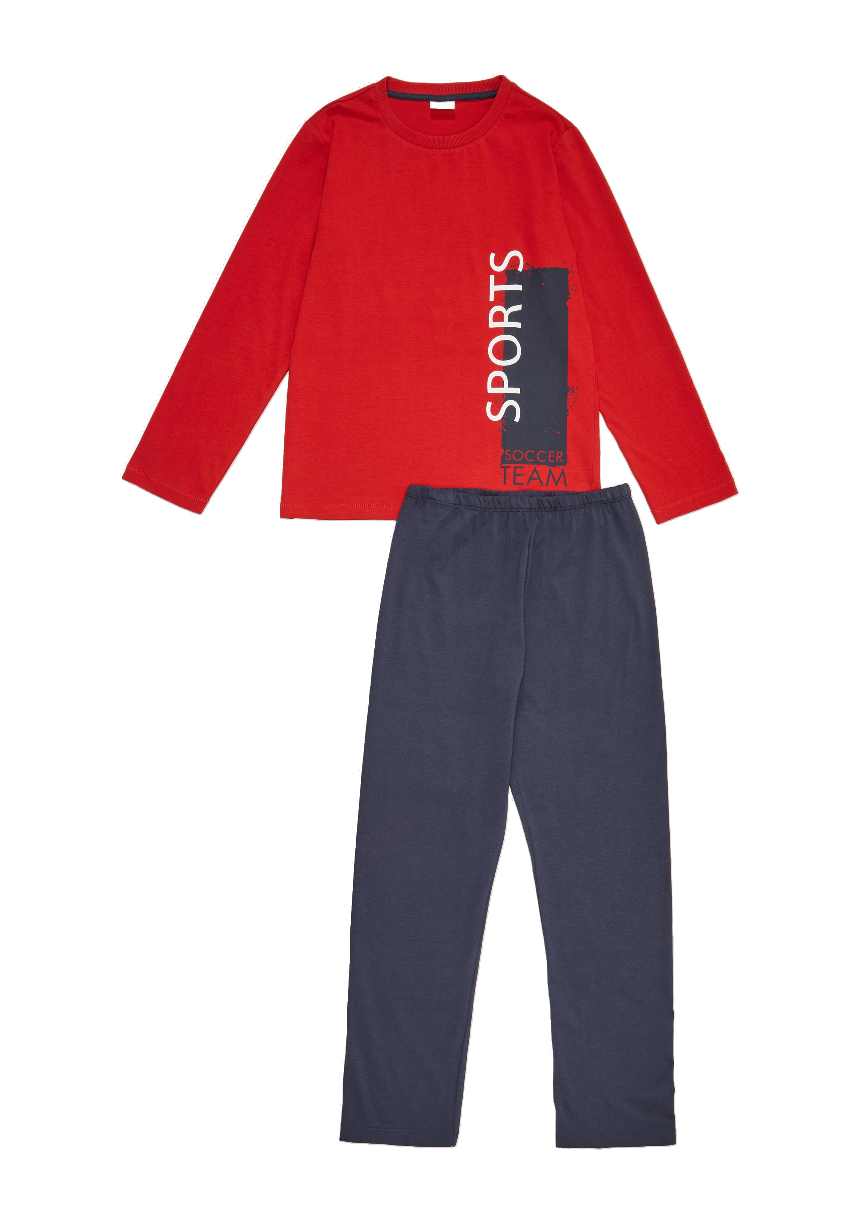 Pyjama mit Print  6006832-3174