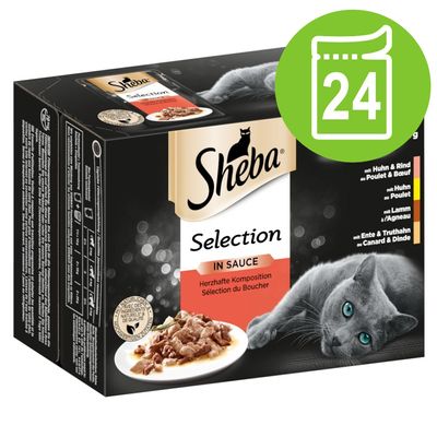 Megapack Sheba Varietäten Frischebeutel 24 x 85 g
