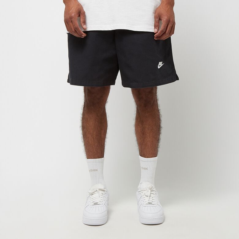 NIKE Club Woven Flow Shorts Washed black/white