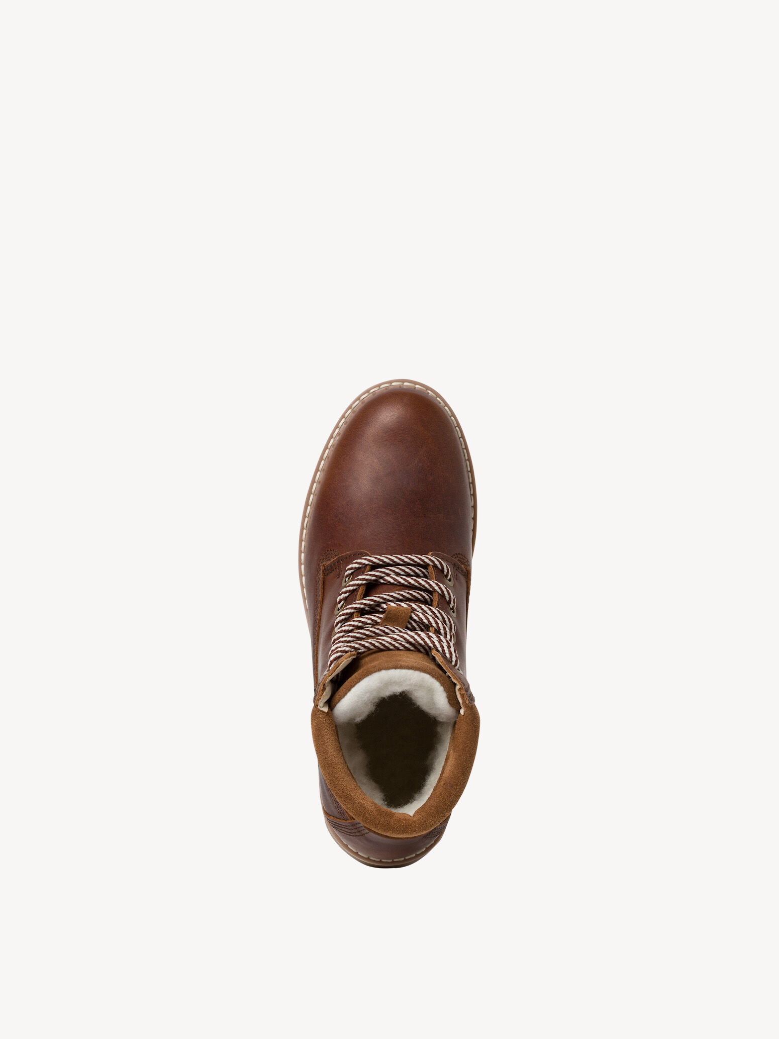 Bottine en cuir - marron doublure chaude