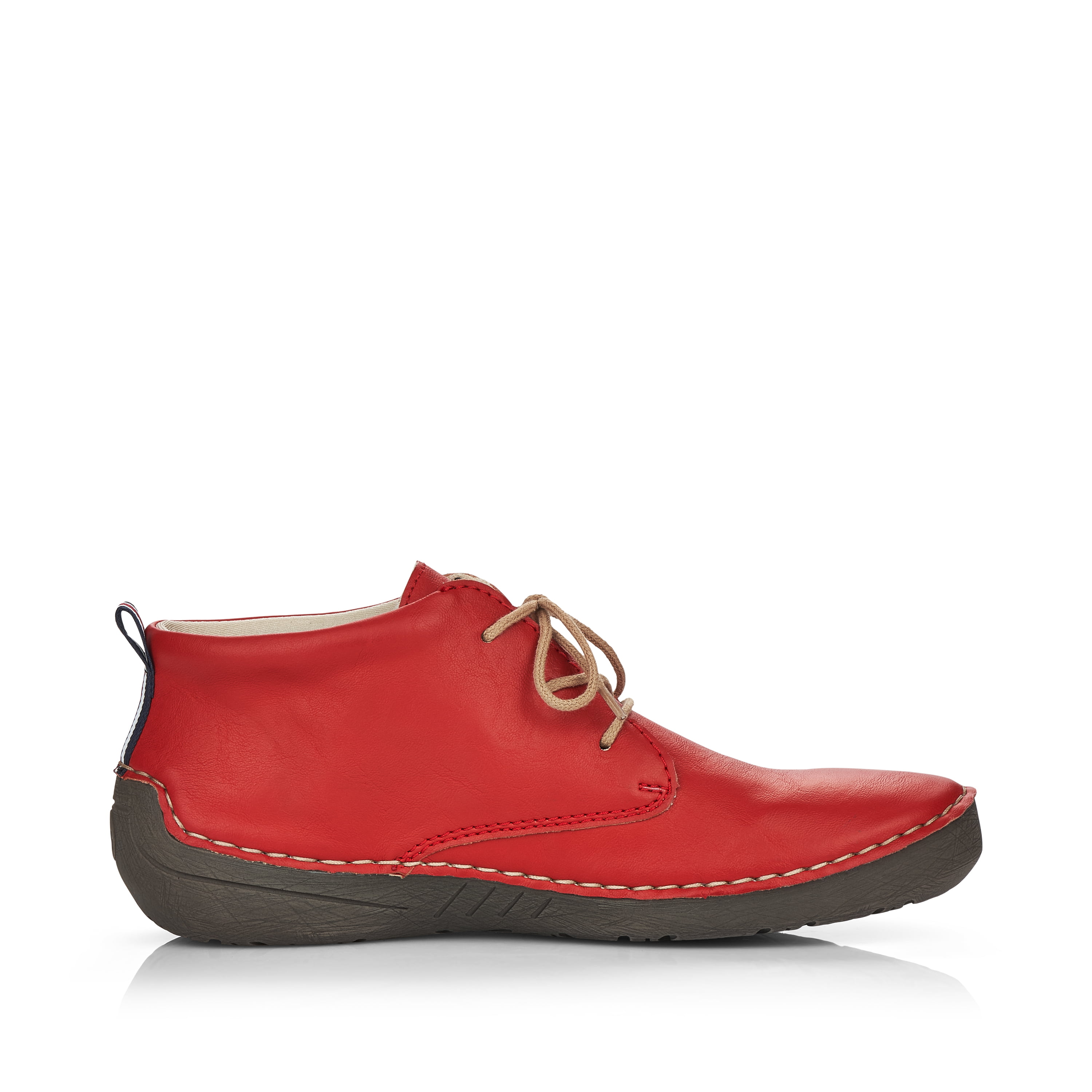 Rieker Damen Schnürschuhe feuerrot