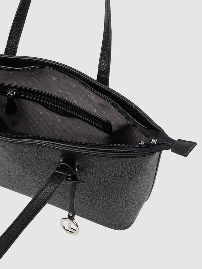 Shopper in Leder-Optik in schwarz