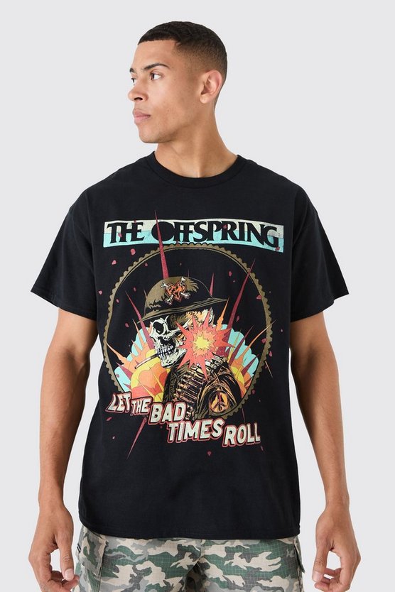 Oversize T-Shirt mit lizenziertem The Offspring Band Print