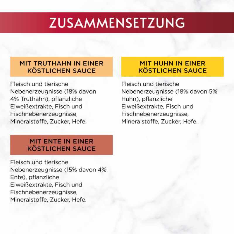 GOURMET Nassfutter GOURMET Mon Petit Intense 8x6x50g mit Ente, Huhn, Truthahn